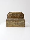 vintage Dutch brass candlebox