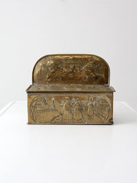 vintage Dutch brass candlebox