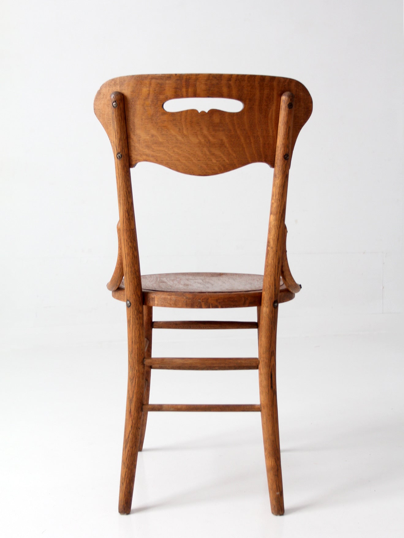 antique Arts & Crafts oak side chair
