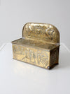 vintage Dutch brass candlebox