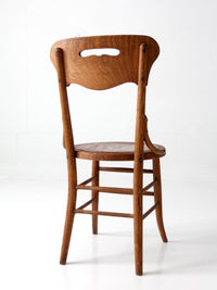 antique Arts & Crafts oak side chair