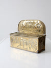 vintage Dutch brass candlebox
