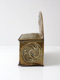 vintage Dutch brass candlebox