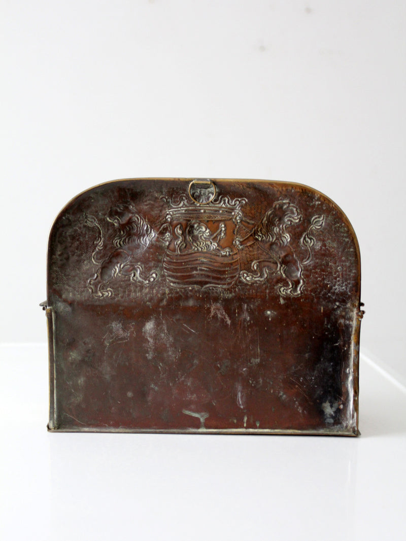 vintage Dutch brass candlebox
