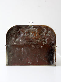 vintage Dutch brass candlebox