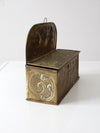 vintage Dutch brass candlebox