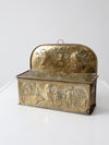 vintage Dutch brass candlebox