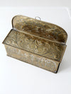 vintage Dutch brass candlebox