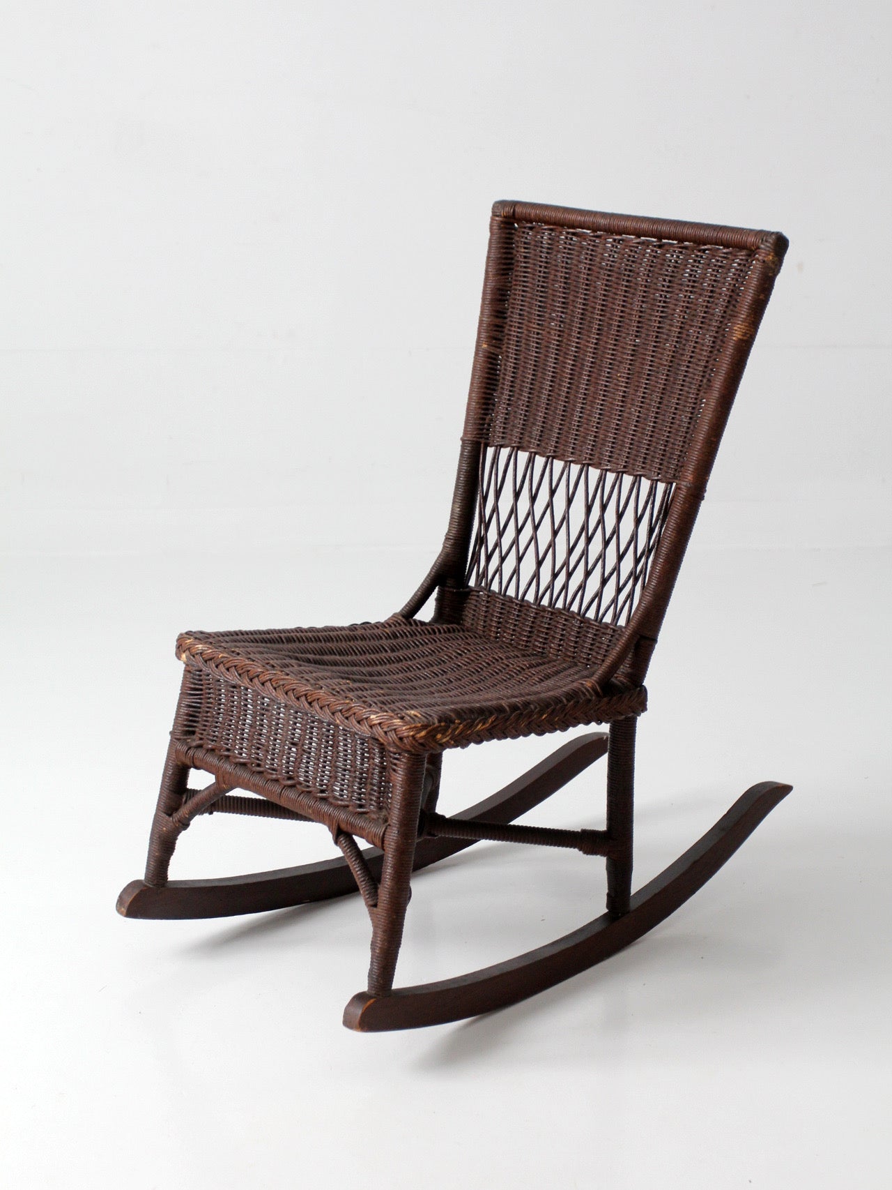 antique Victorian wicker rocking chair