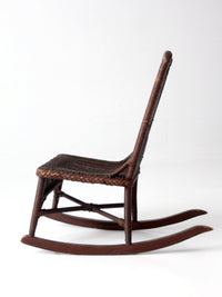 antique Victorian wicker rocking chair