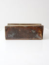 vintage Dutch brass candlebox