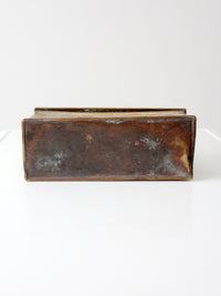 vintage Dutch brass candlebox