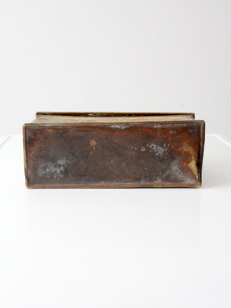 vintage Dutch brass candlebox