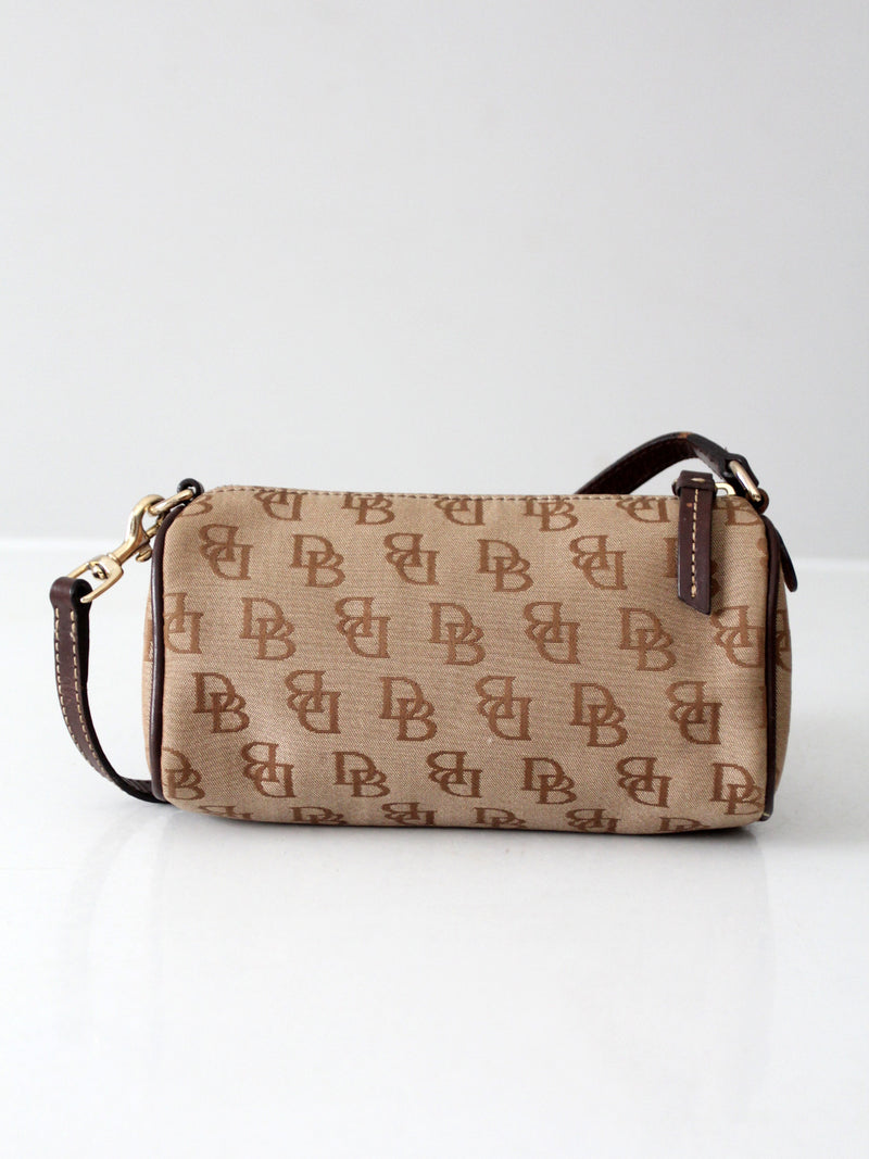 vintage Dooney & Bourke signature DB barrel mini bag