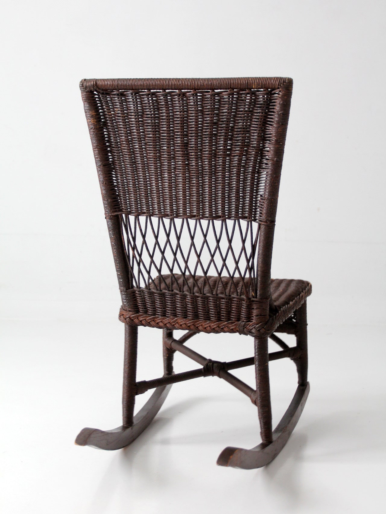 antique Victorian wicker rocking chair
