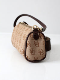 vintage Dooney & Bourke signature DB barrel mini bag