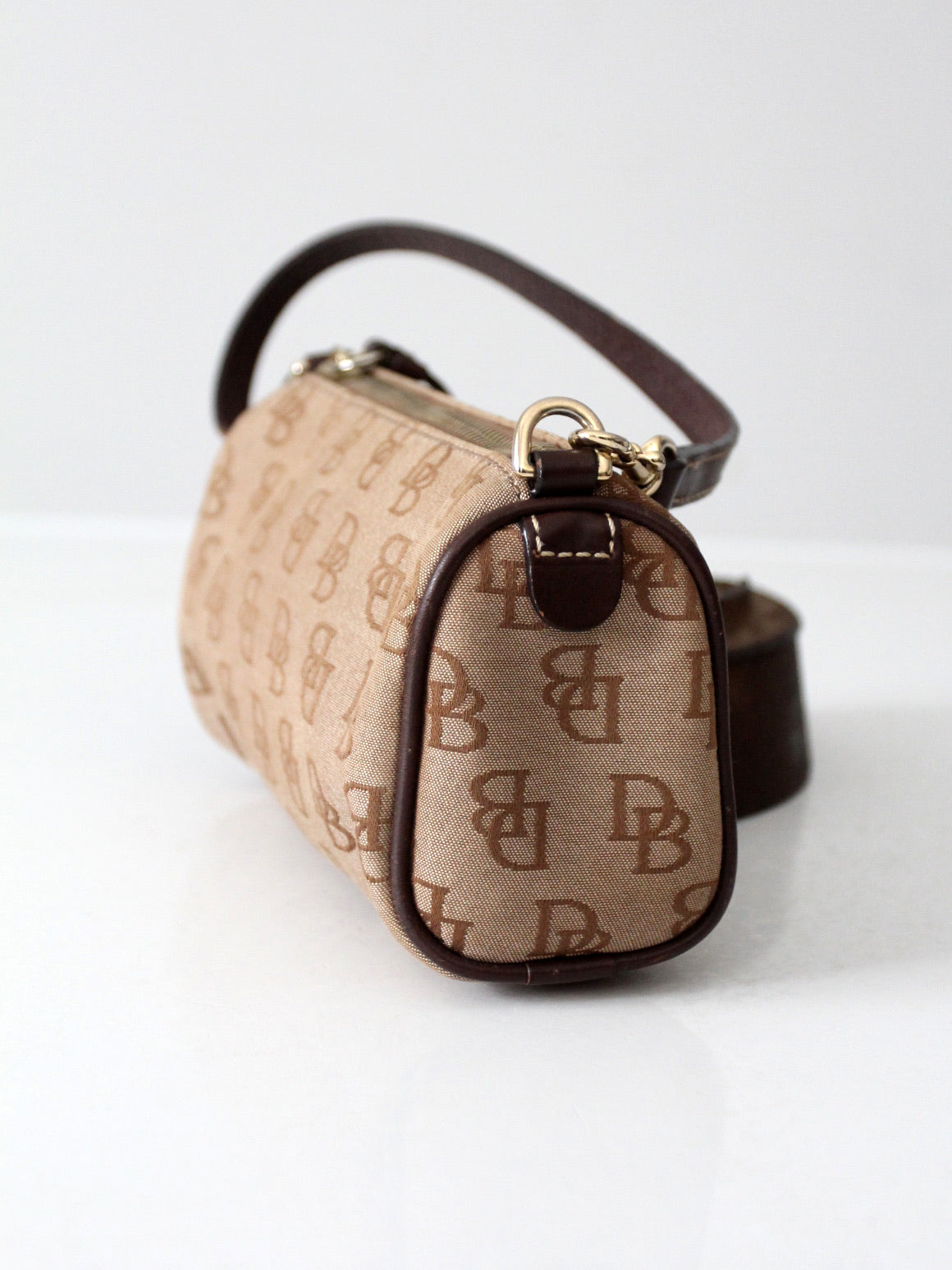 vintage Dooney & Bourke signature DB barrel mini bag