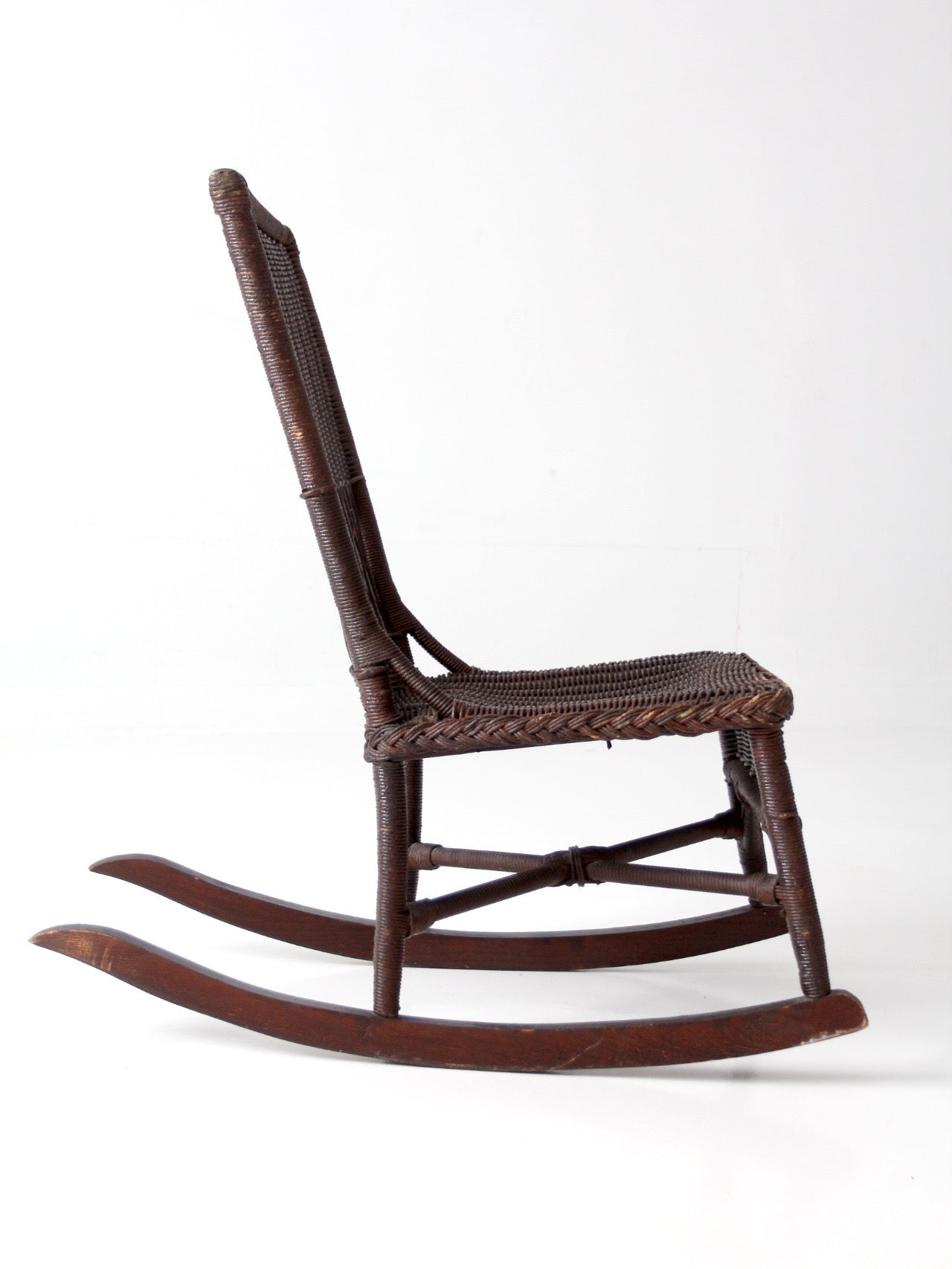antique Victorian wicker rocking chair
