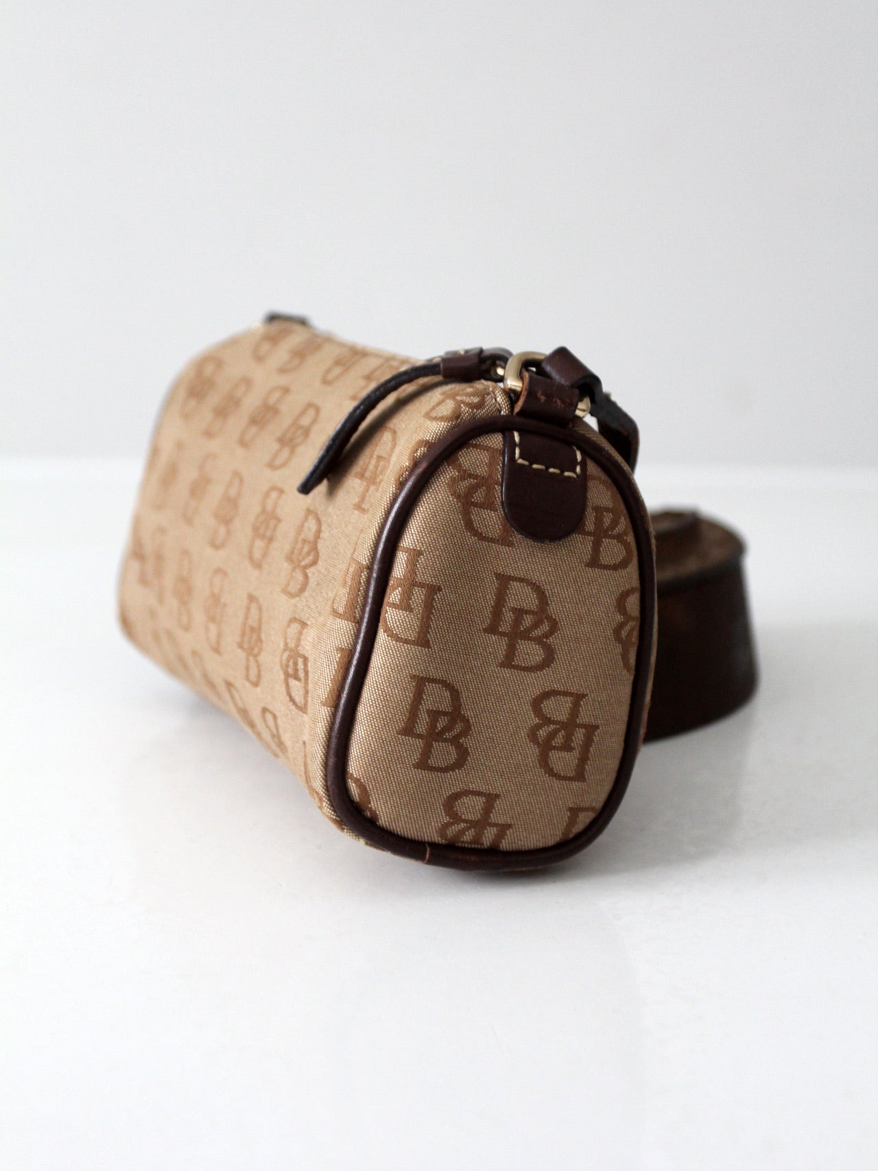 vintage Dooney & Bourke signature DB barrel mini bag