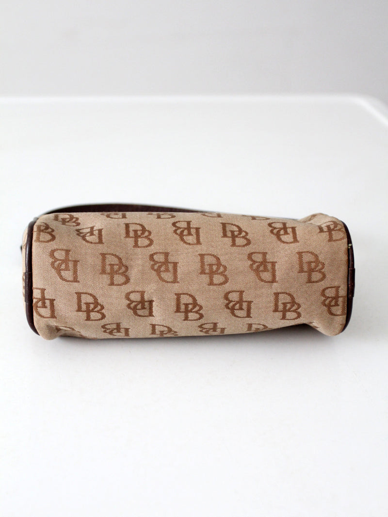 vintage Dooney & Bourke signature DB barrel mini bag