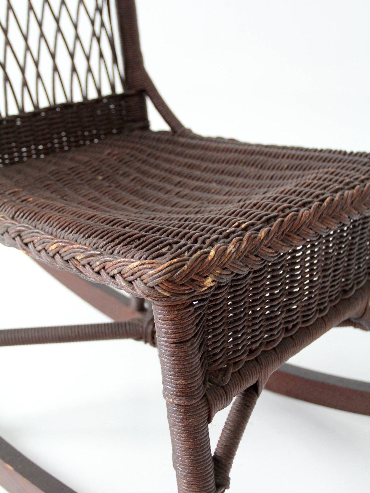 antique Victorian wicker rocking chair