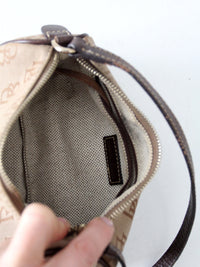 vintage Dooney & Bourke signature DB barrel mini bag