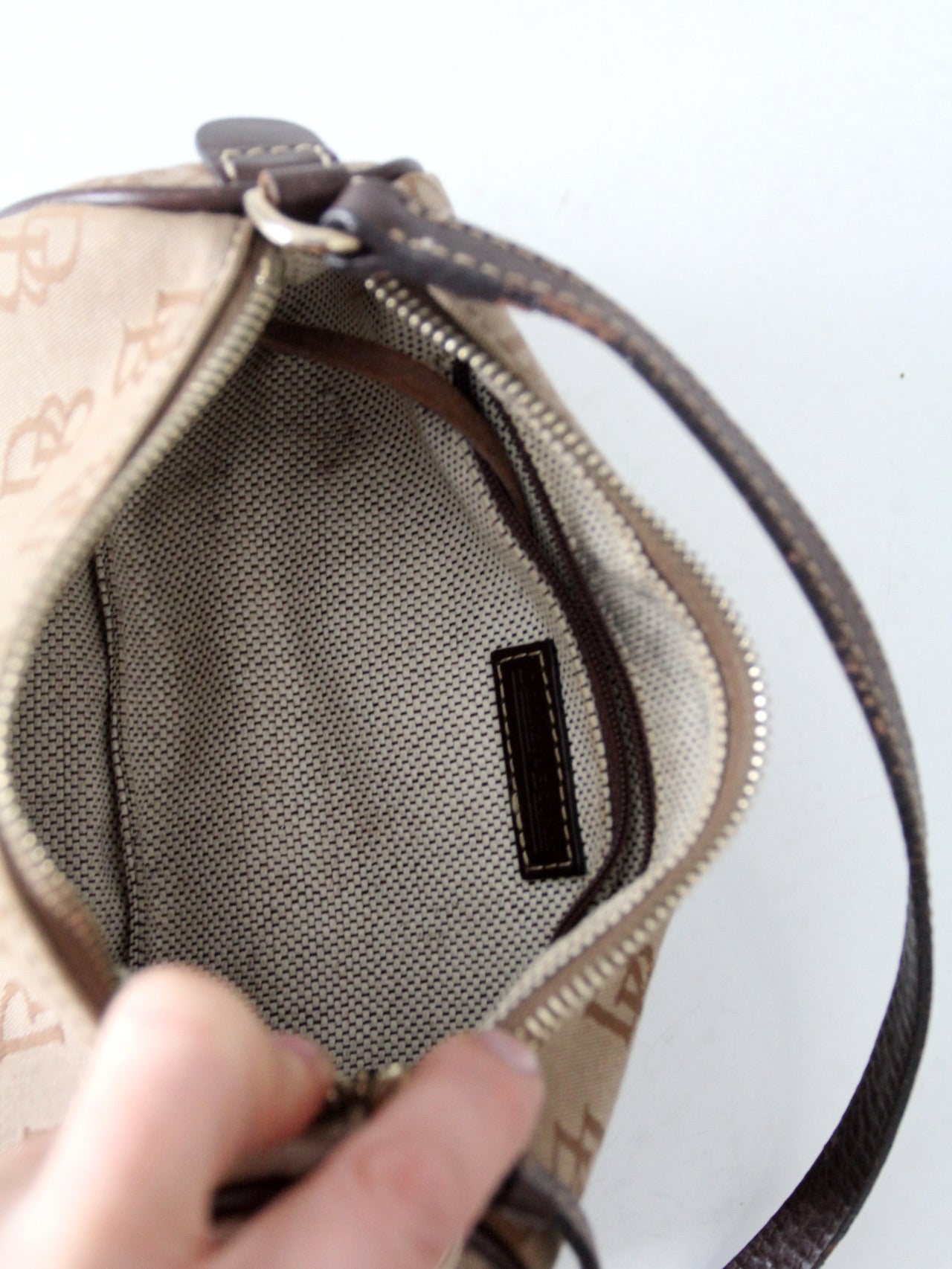 vintage Dooney & Bourke signature DB barrel mini bag