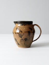 vintage studio pottery pitcher