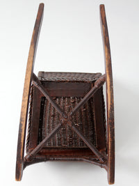 antique Victorian wicker rocking chair