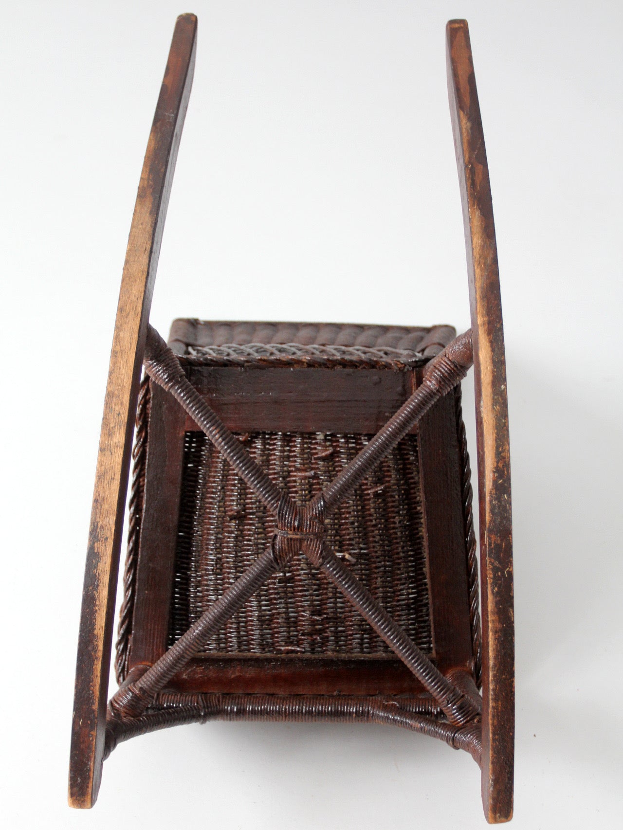 antique Victorian wicker rocking chair