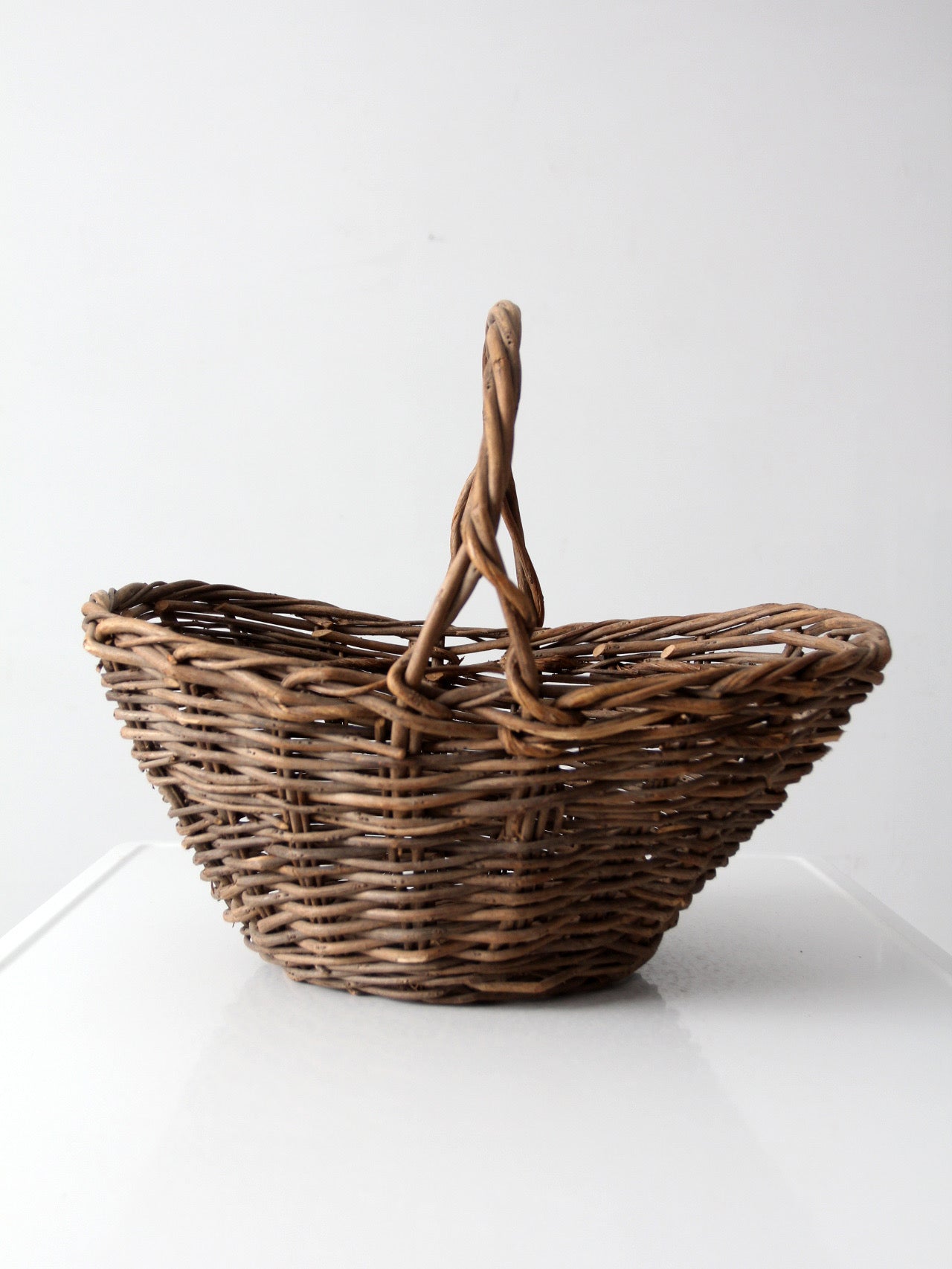 vintage wicker market basket