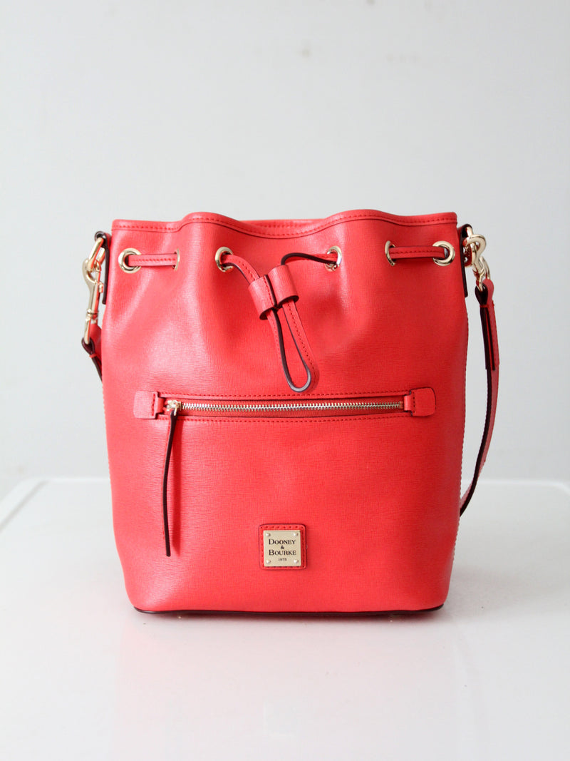 Dooney & Bourke Saffiano drawstring bag