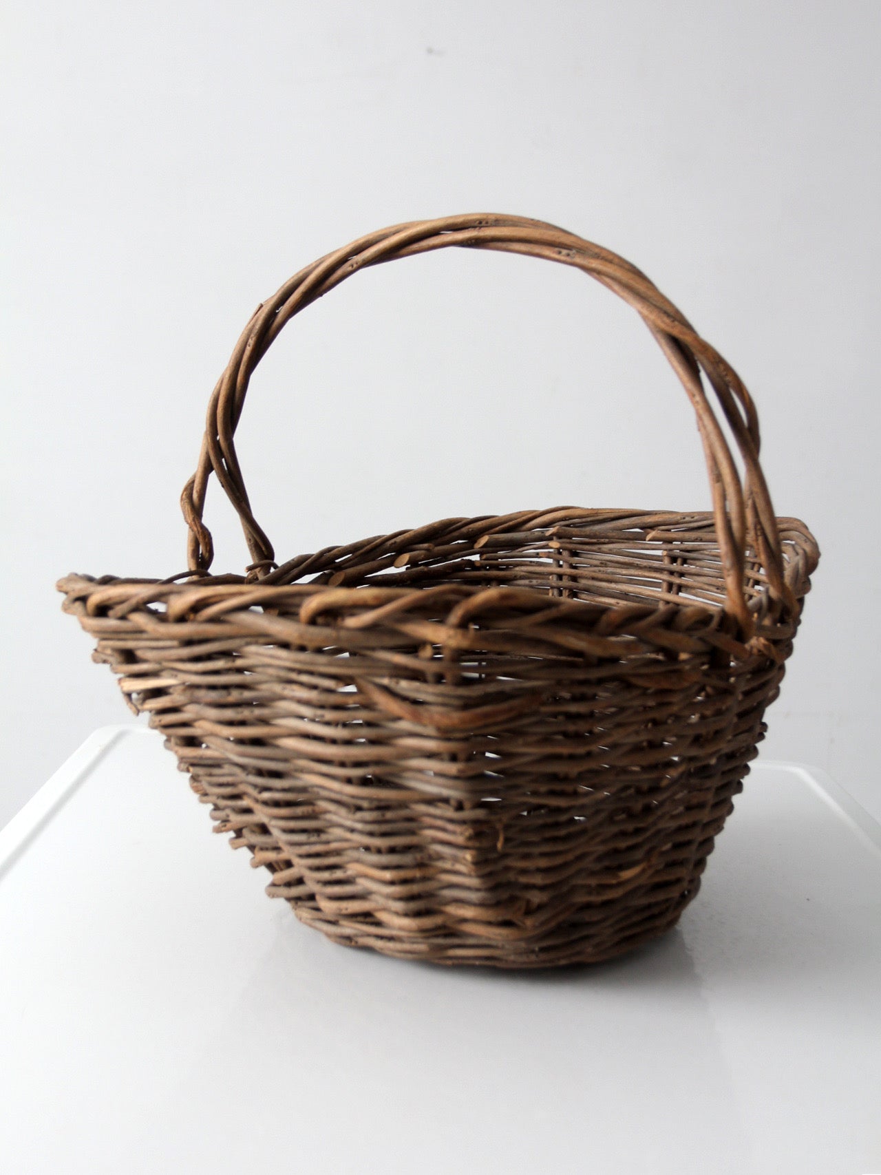 vintage wicker market basket