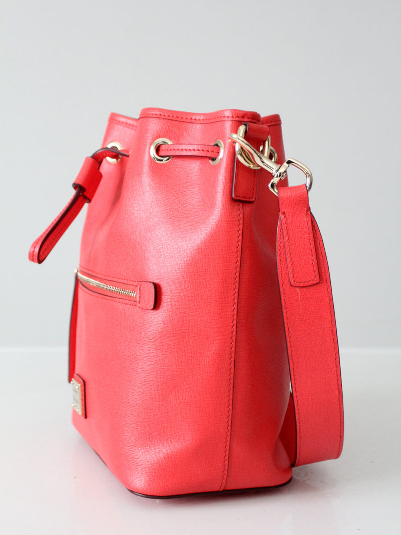 Dooney & Bourke Saffiano drawstring bag