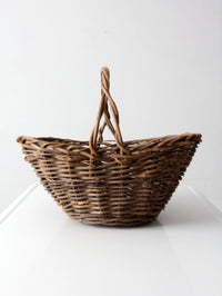 vintage wicker market basket