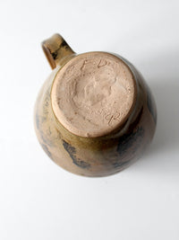vintage studio pottery pitcher