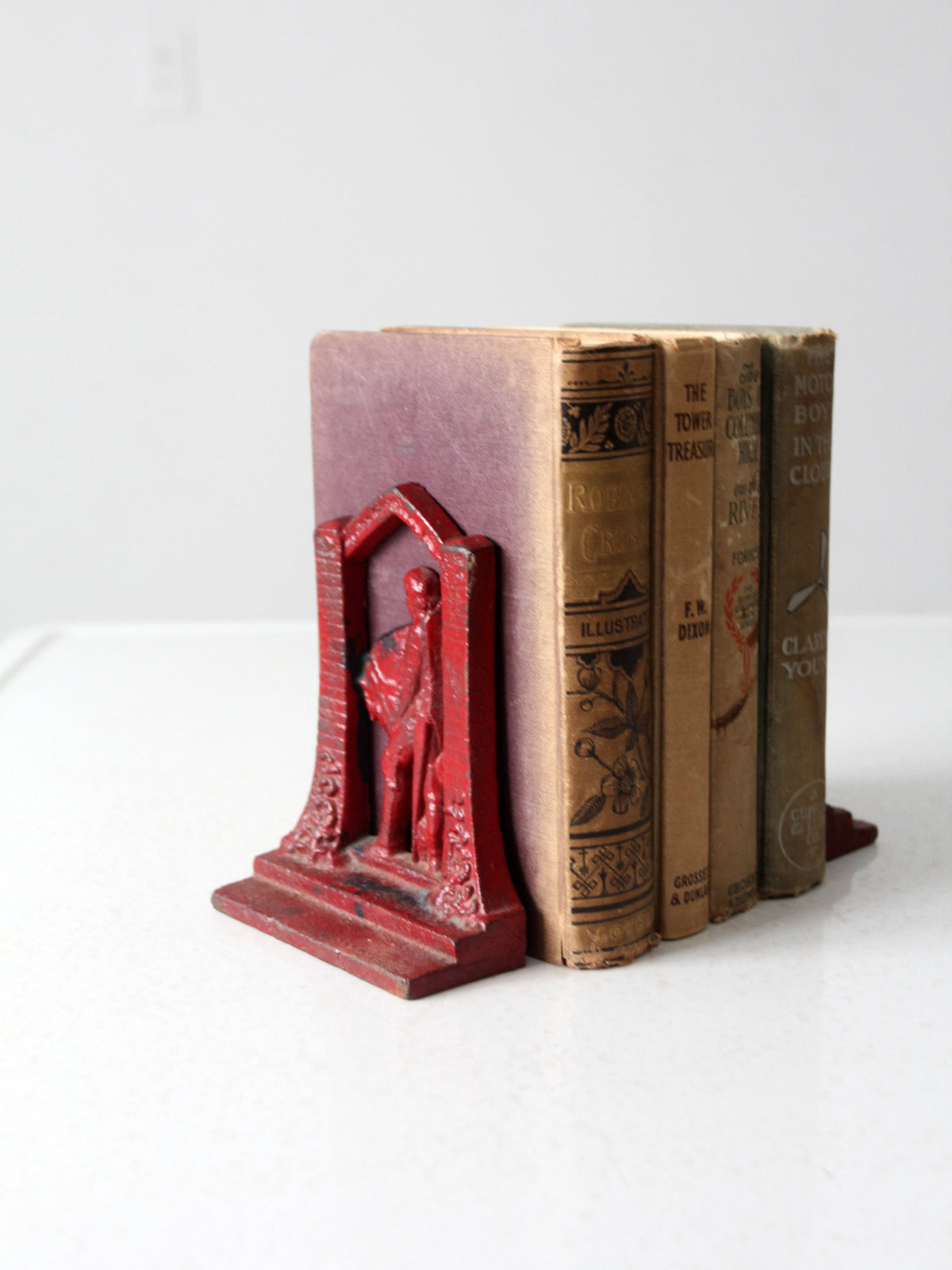 vintage Sir Galahad cast iron bookends