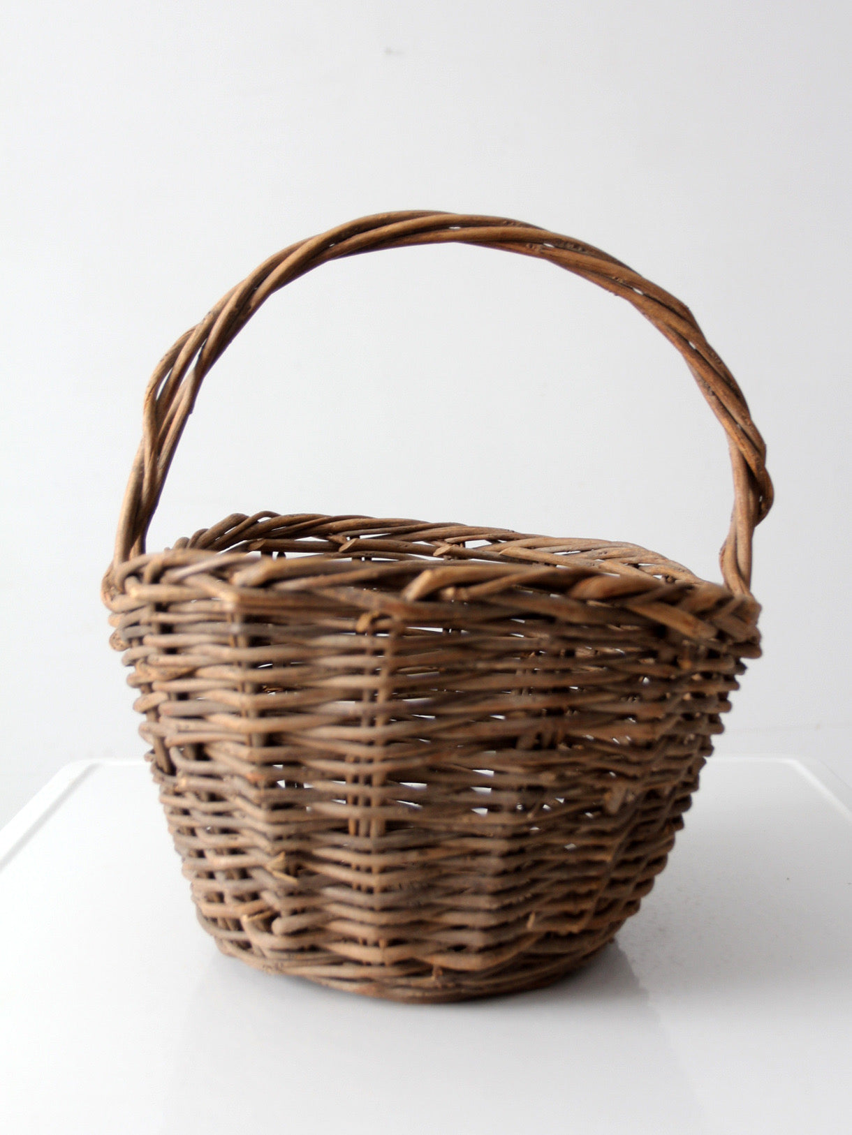 vintage wicker market basket
