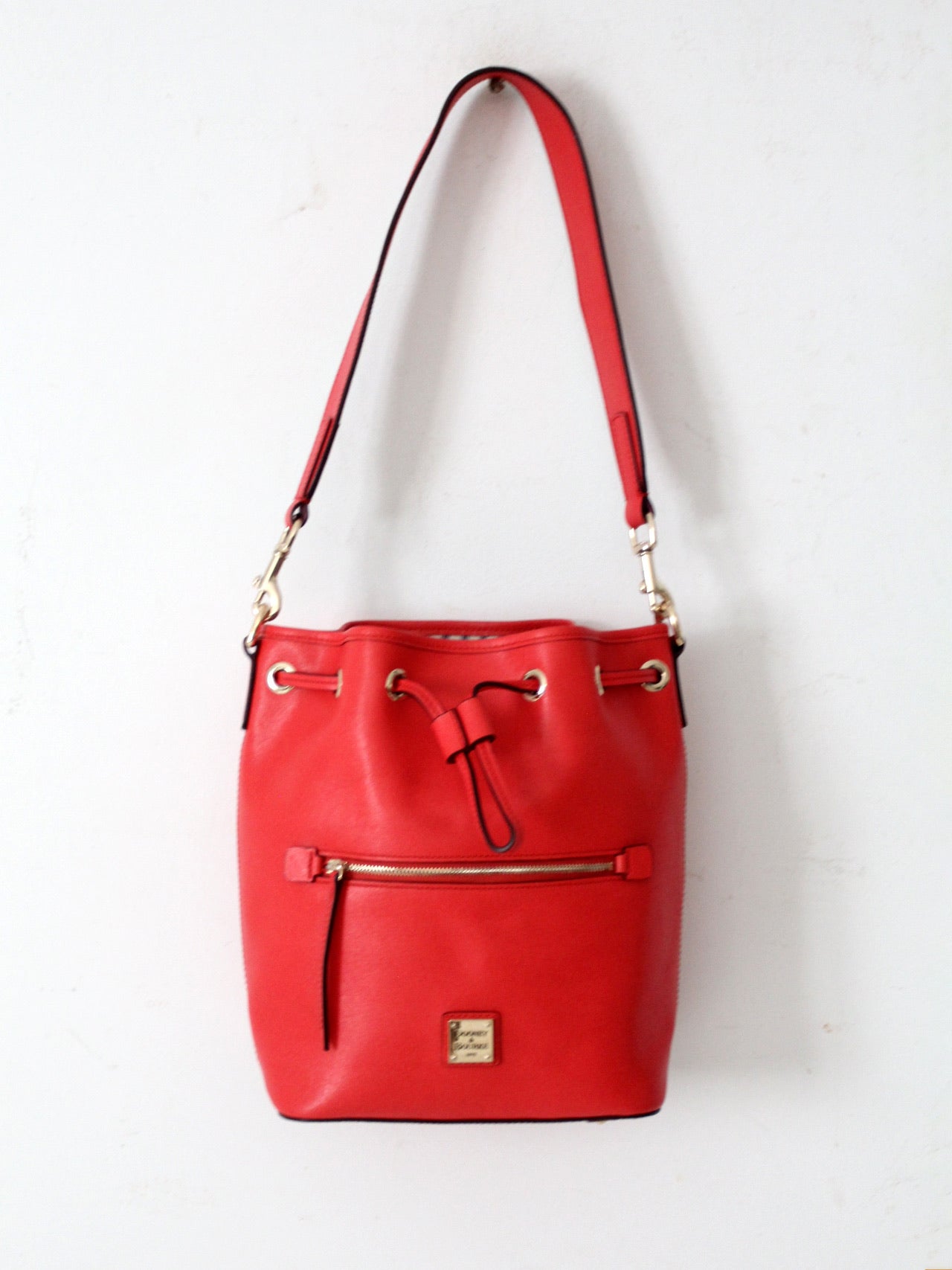 Dooney & Bourke Saffiano drawstring bag