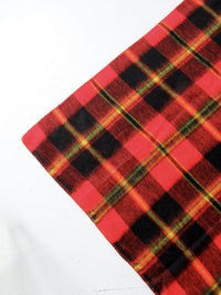 vintage Beacon red tartan plaid throw blanket