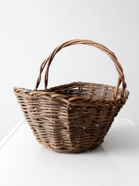 vintage wicker market basket