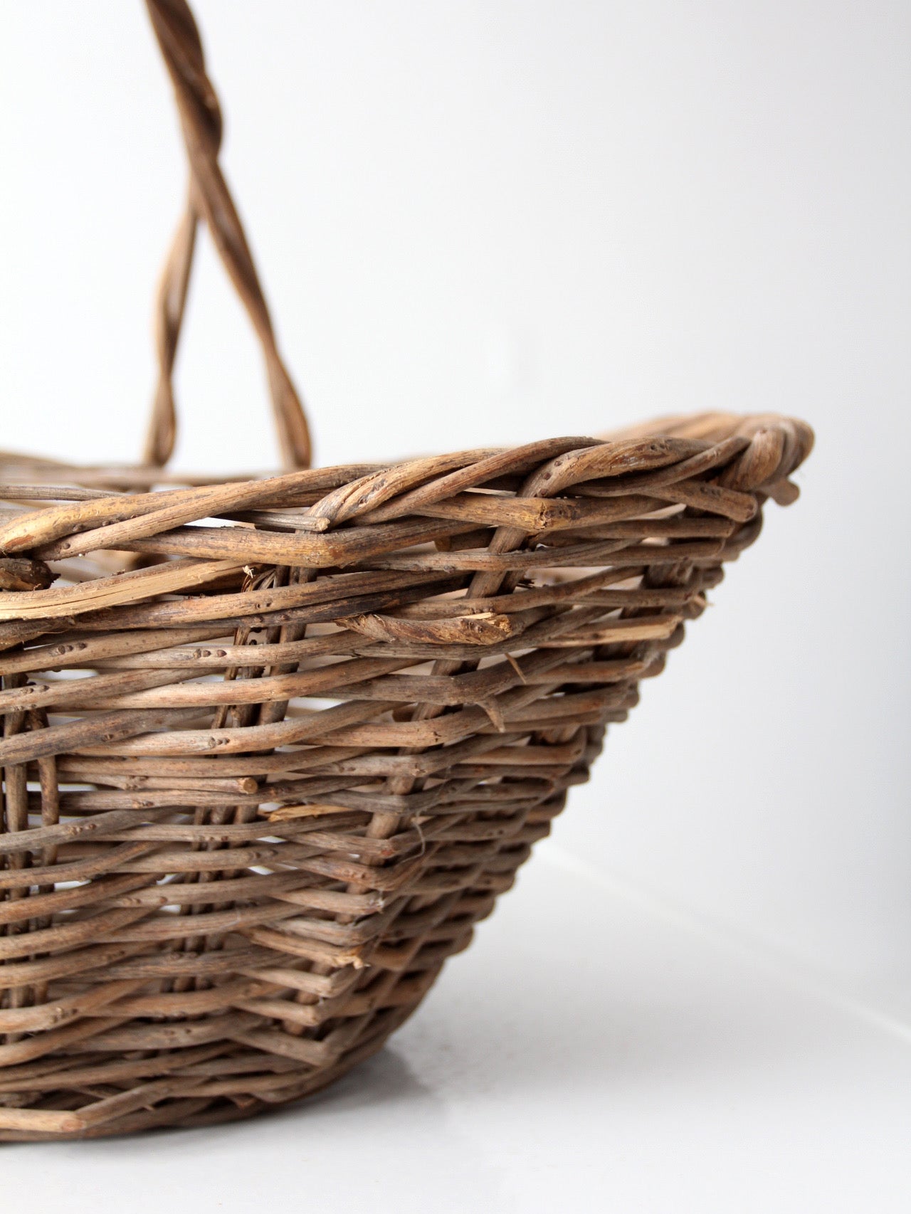 vintage wicker market basket