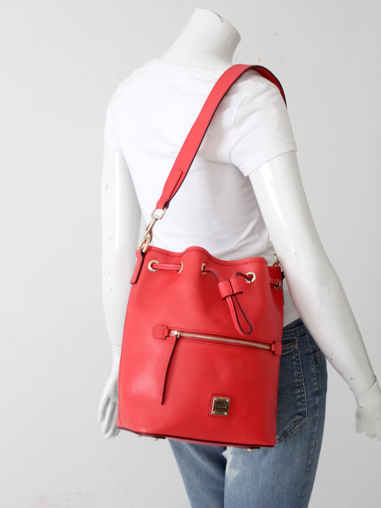 Dooney & Bourke Saffiano drawstring bag