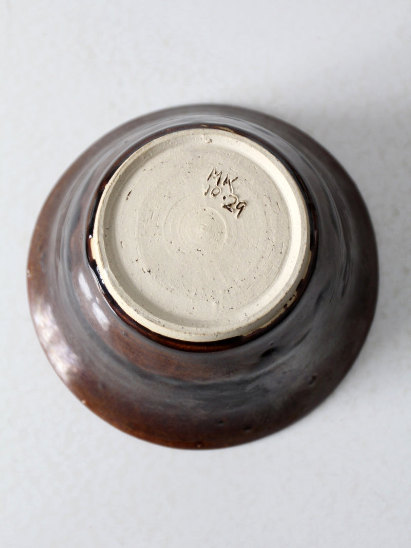 vintage studio pottery bowl