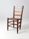 antique splint weave seat chair