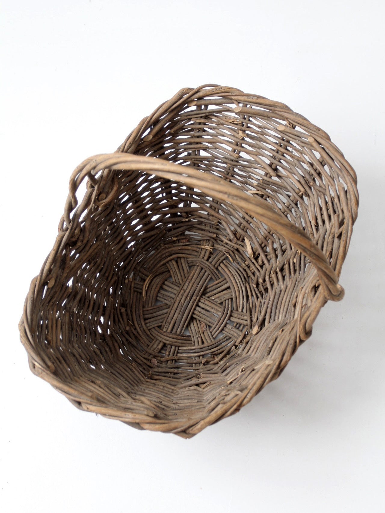 vintage wicker market basket