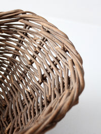 vintage wicker market basket