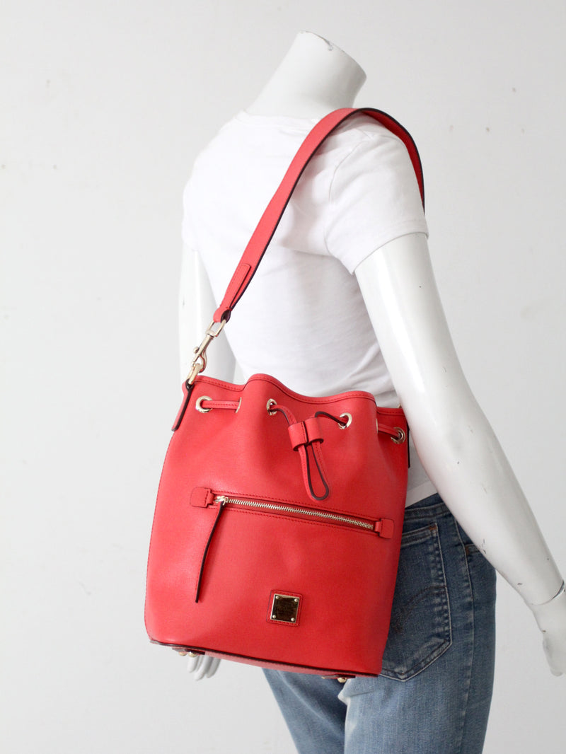 Dooney & Bourke Saffiano drawstring bag