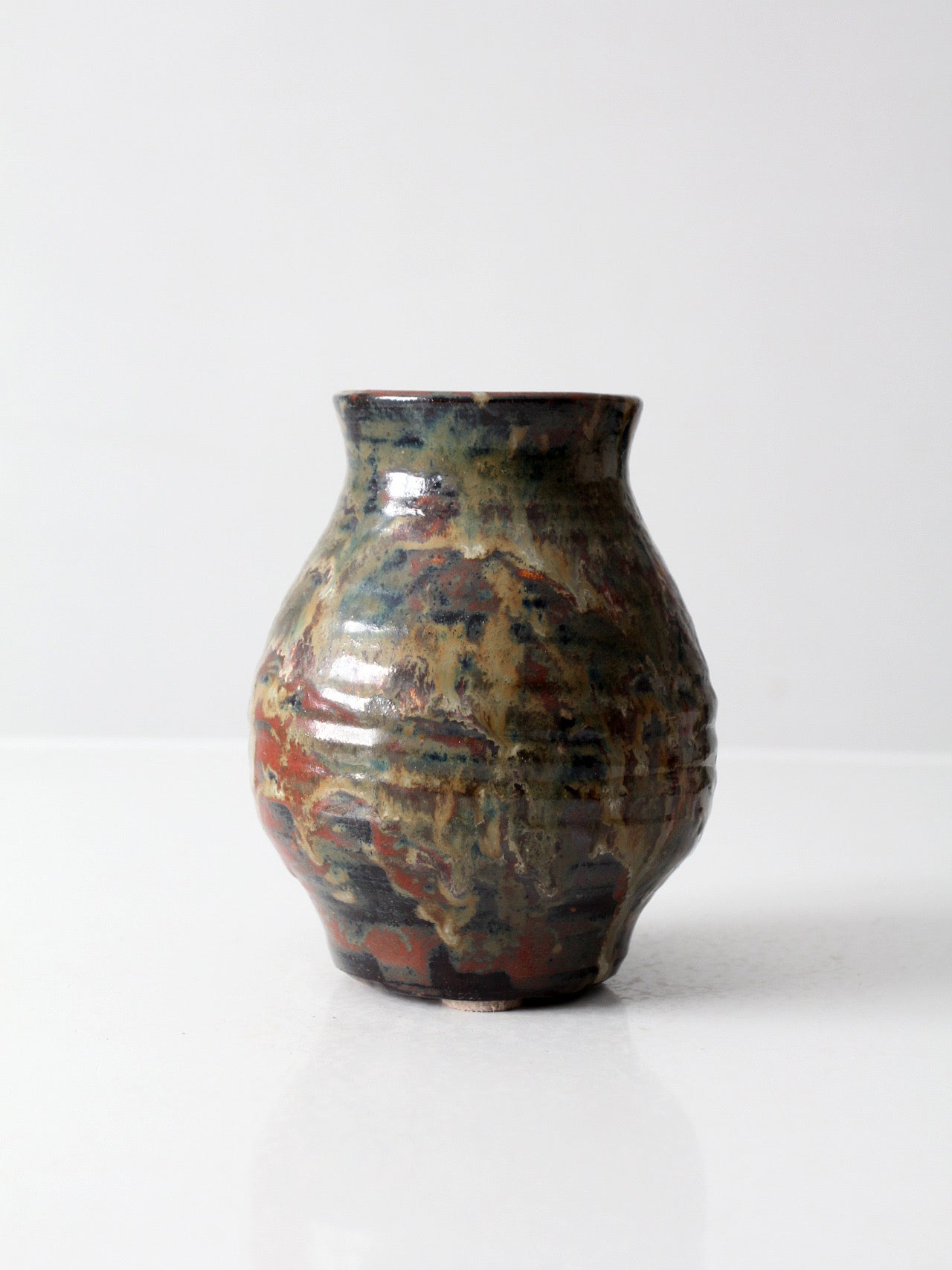 vintage handmade studio pottery vase