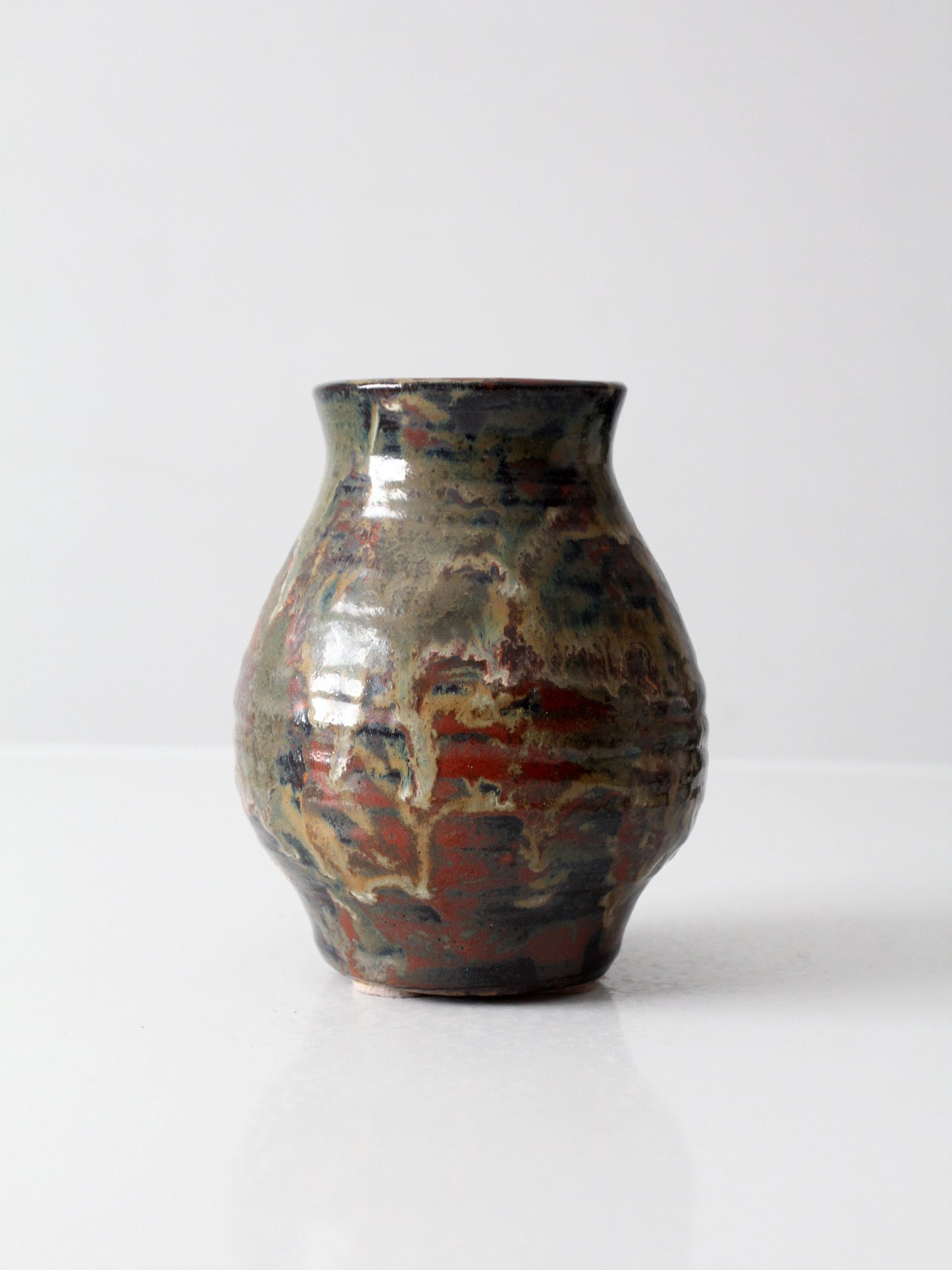 vintage handmade studio pottery vase